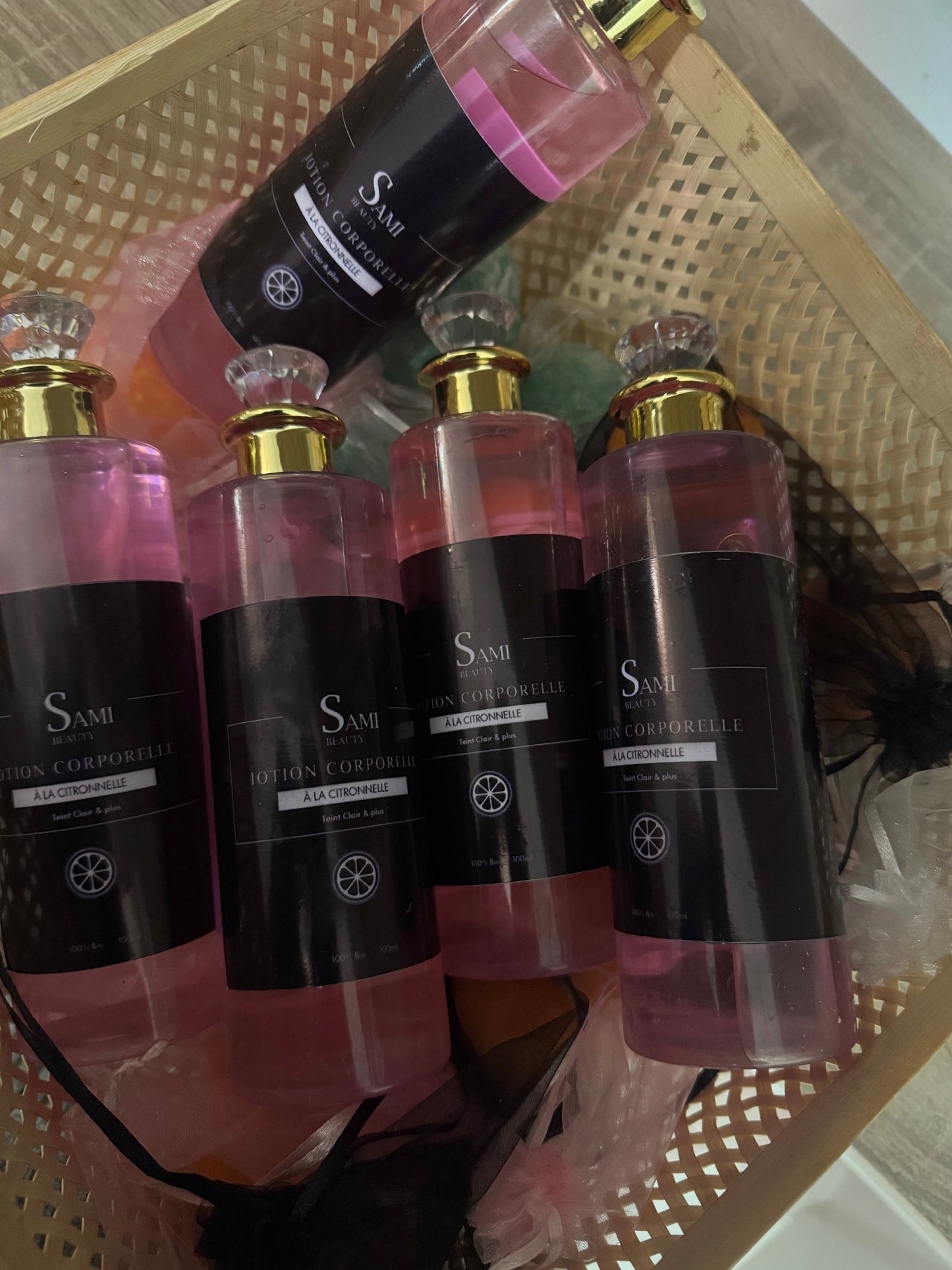 Lotion corporel à la citronnelle + face clean applicateur de lotion