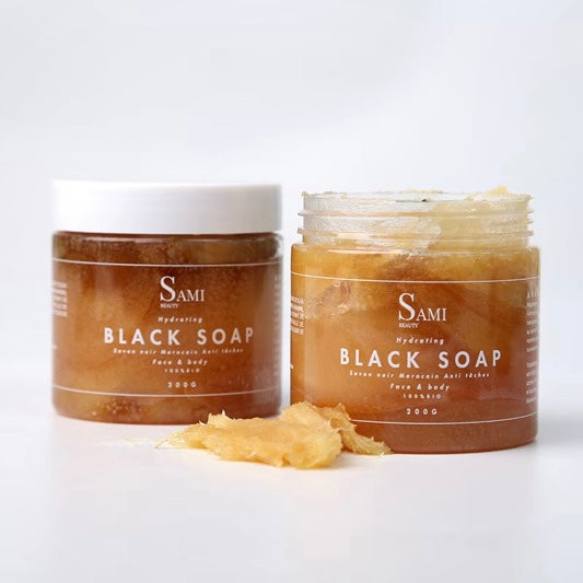 Savon noire visage marocain