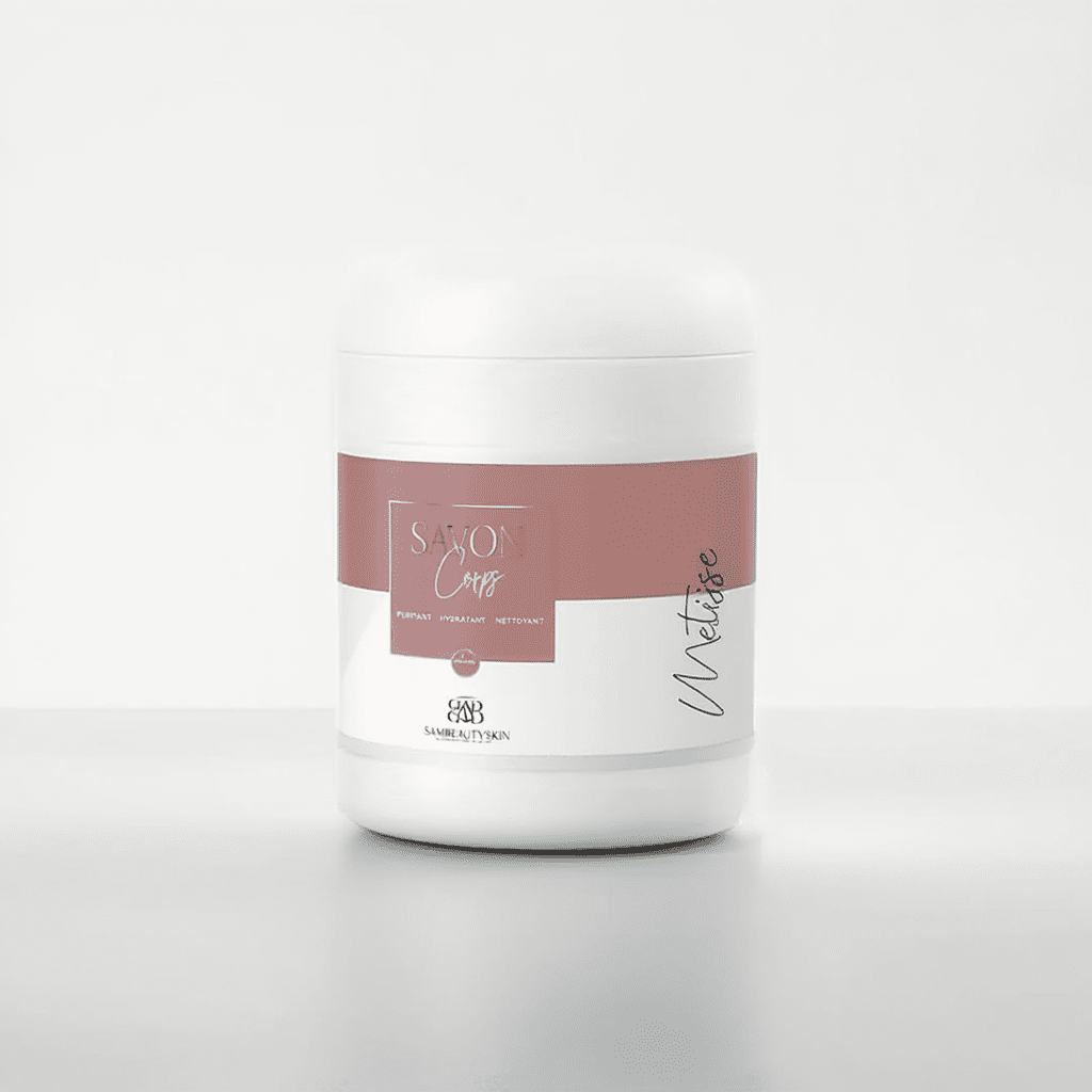 Savon corps métisse